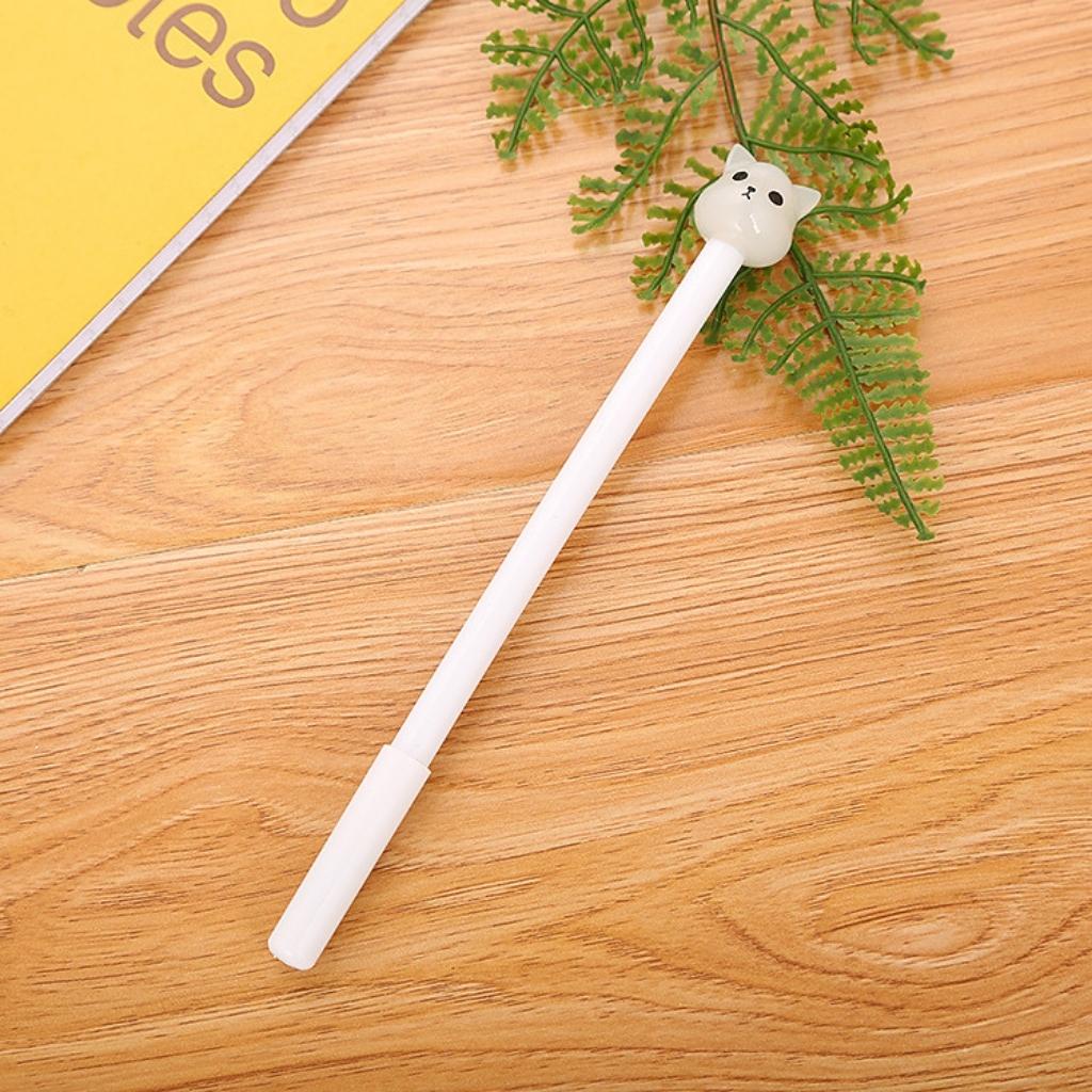 Bút Mực Gel Cute EDUSKY Mèo Con Và Lợn Con Dễ Thương