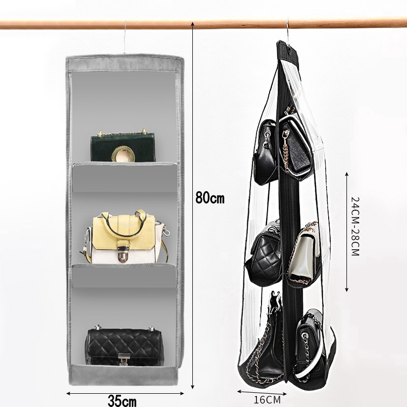 Túi Treo 6 Ngăn Đựng Túi Xách Trong Suốt Chống Bụi Tiện Dụng