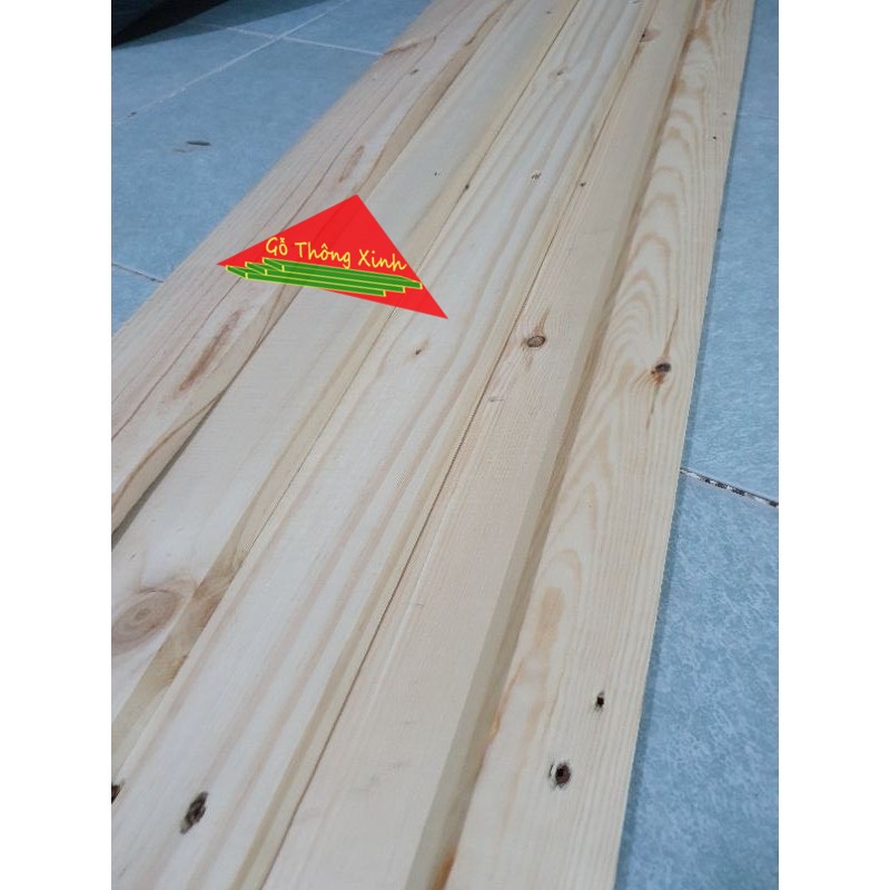 Bó 5 thanh gỗ thông pallet 1m2 rộng 9.4cm dày 1.4cm đã bào láng đẹp 4 mặt đều cạnh phù hợp trang trí, đóng vật dụng, DIY