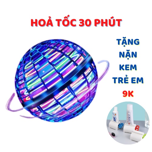 [Mã LIFEXANH03 giảm 10% đơn 500K] Bóng Bay UFO Quả Cầu Ma Thuật Phát Sáng Lơ Lửng Có Đèn Nhấp Nháy Nhiều Màu Sắc