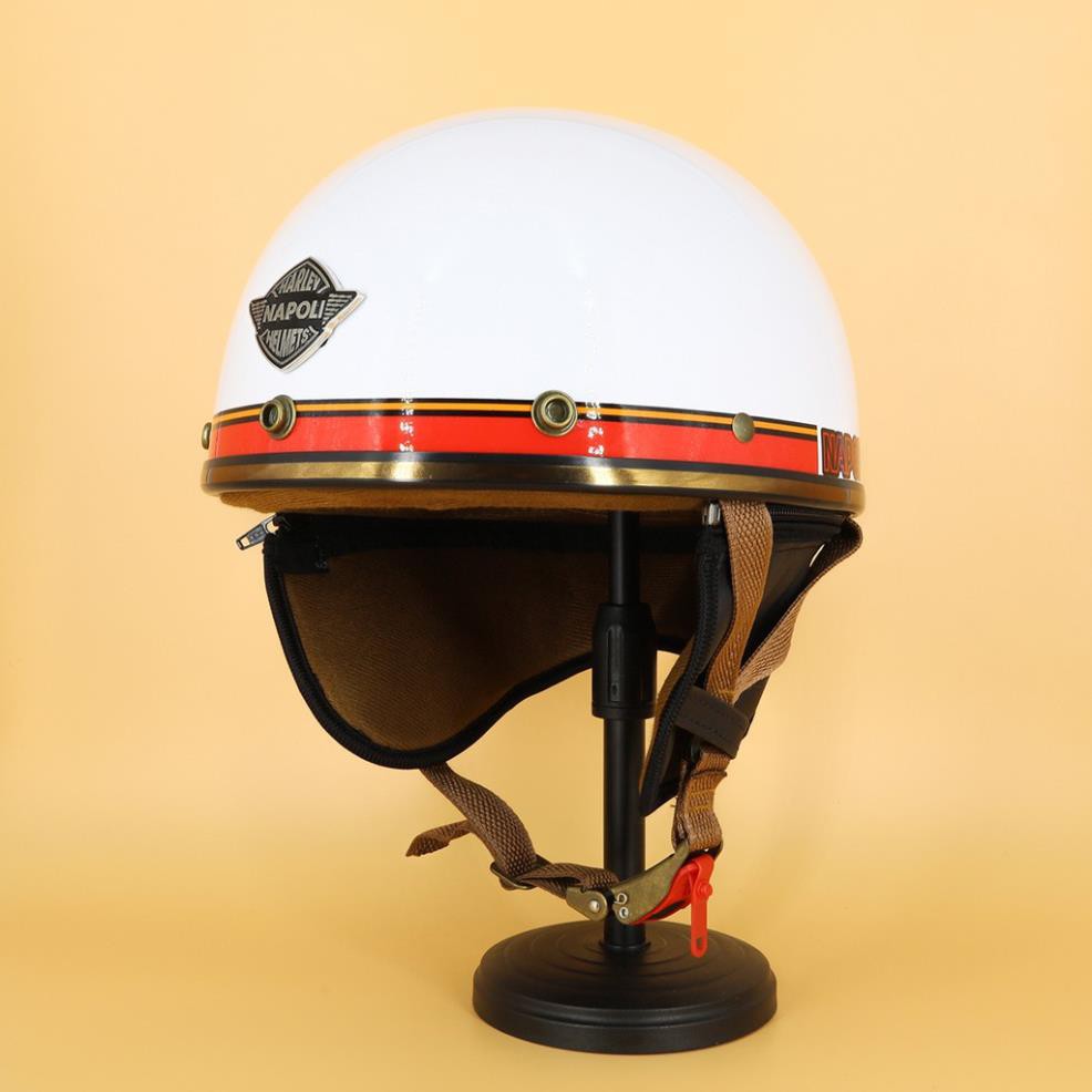 [CLIP THẬT] [FREESHIP] [HOT TREND] Mũ bảo hiểm Napoli phi công + kính phi công thời trang chắn mưa gió bụi
