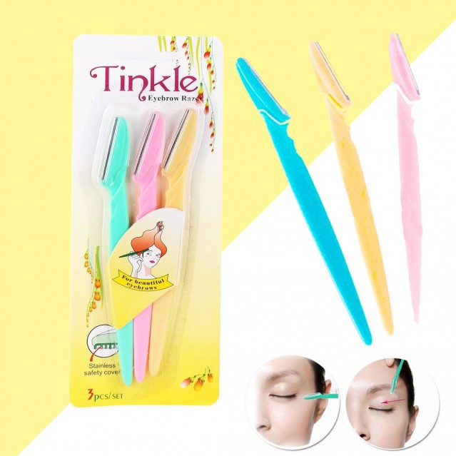 Bộ Dao Cạo Chân Mày Tinkle 3 Cái