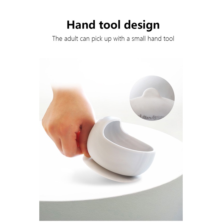 1 Bộ Bát Ăn Silicone Chống Nước Có Đế Hút Chân Không Kèm Muỗng Cho Bé