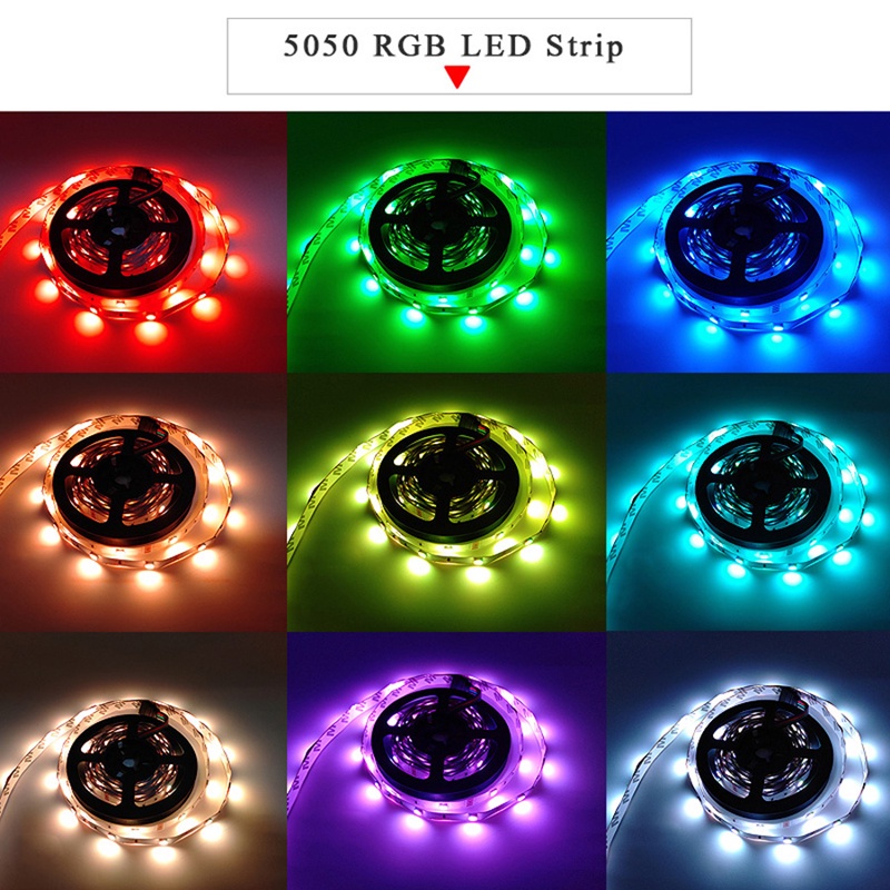 Dây đèn led 5m RGB 16 triệu màu TikTok IP65 điều khiển qua Điện thoại xài APP - NHÁY THEO NHẠC - HẸN GIỜ TẮT/MỞ