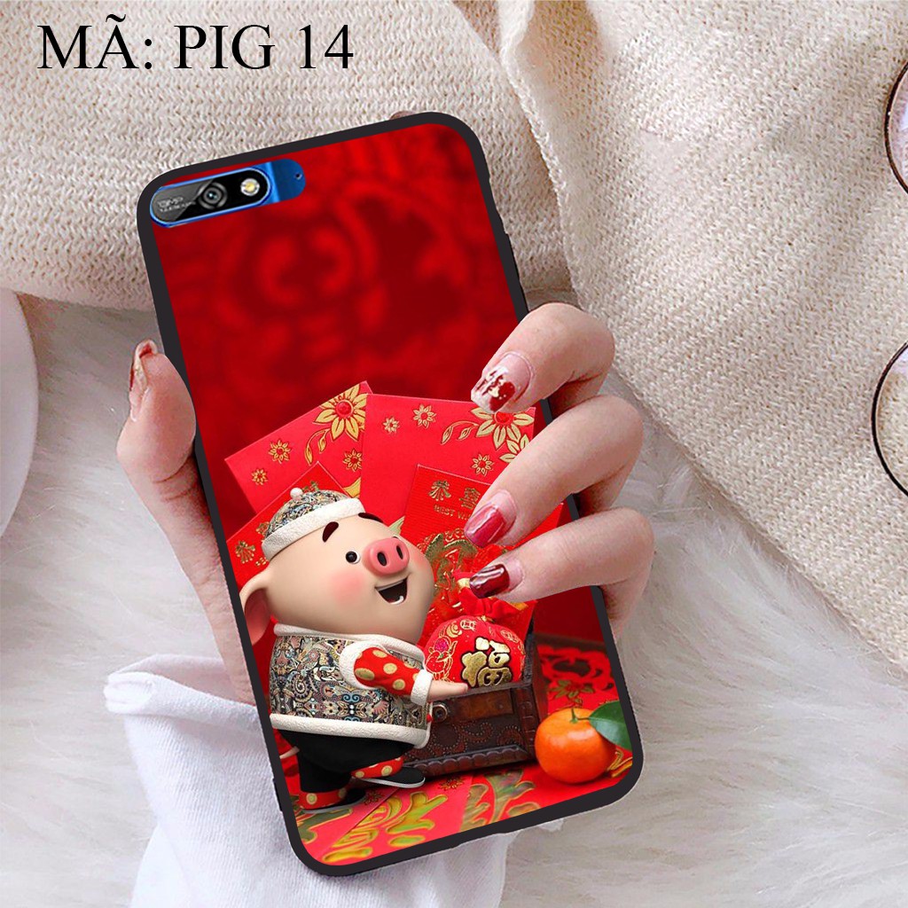 Ốp lưng Huawei Y7 Pro 2018 viền dẻo TPU BST Pig Cute