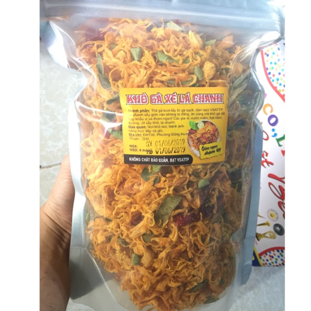 1 KG KHÔ GÀ LÁ CHANH LOẠI I☝🏼( 2 túi như hình ) đóng túi zip ( sỉ = lẻ ) | BigBuy360 - bigbuy360.vn