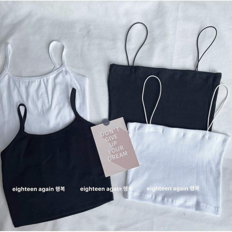 Áo hai dây basic - Hàng sẵn/Ảnh thật