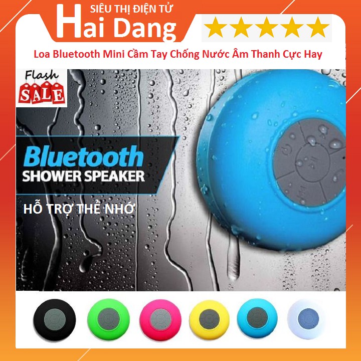 Loa Bluetooth, Loa Dính Bluetooth Mini Cầm Tay Chống Nước, Âm Thanh Cực Hay Chất Lượng Hỗ Trợ Thẻ Nhớ