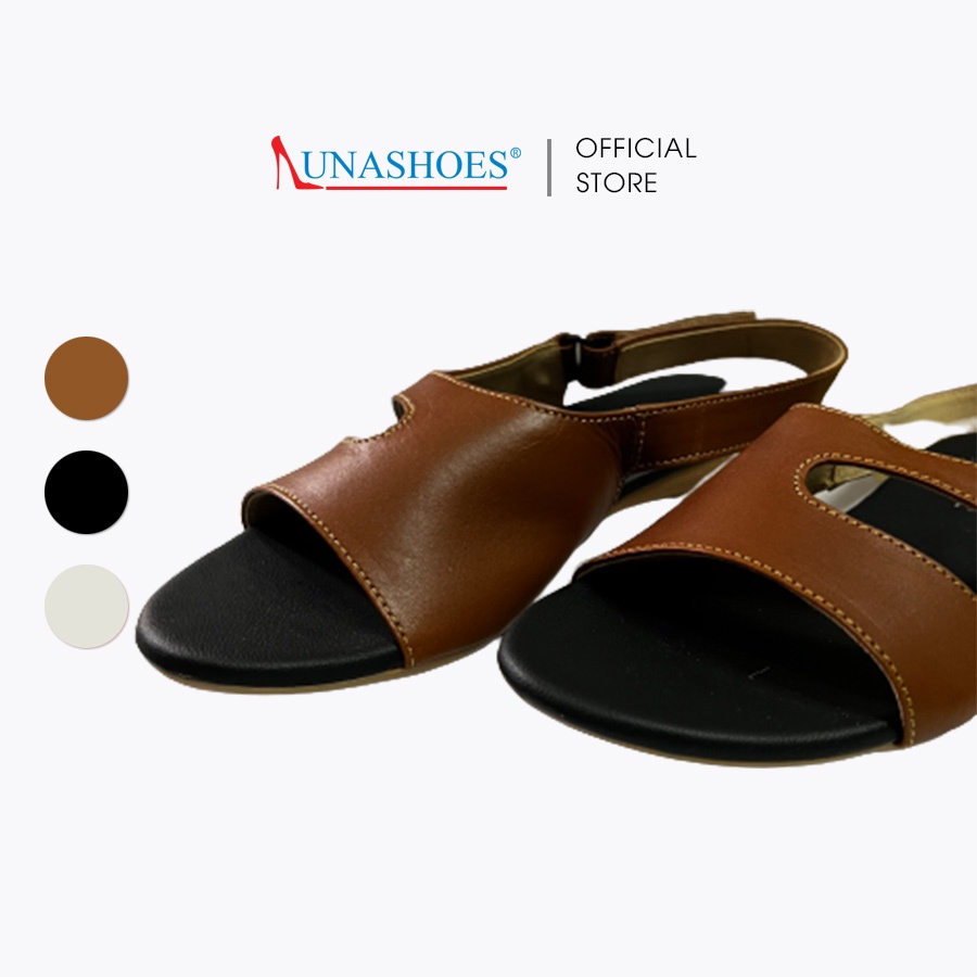 Sandal nữ da bò mềm êm chân LUNASHOES 6605 bảo hành 2 năm ảnh thật chụp tại cửa hàng