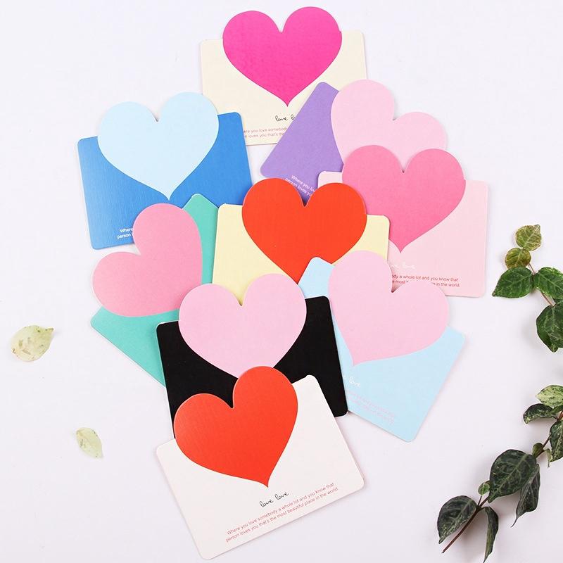 1 Thiệp Mời Đám Cưới Hình Trái Tim (Love Note) Thẻ