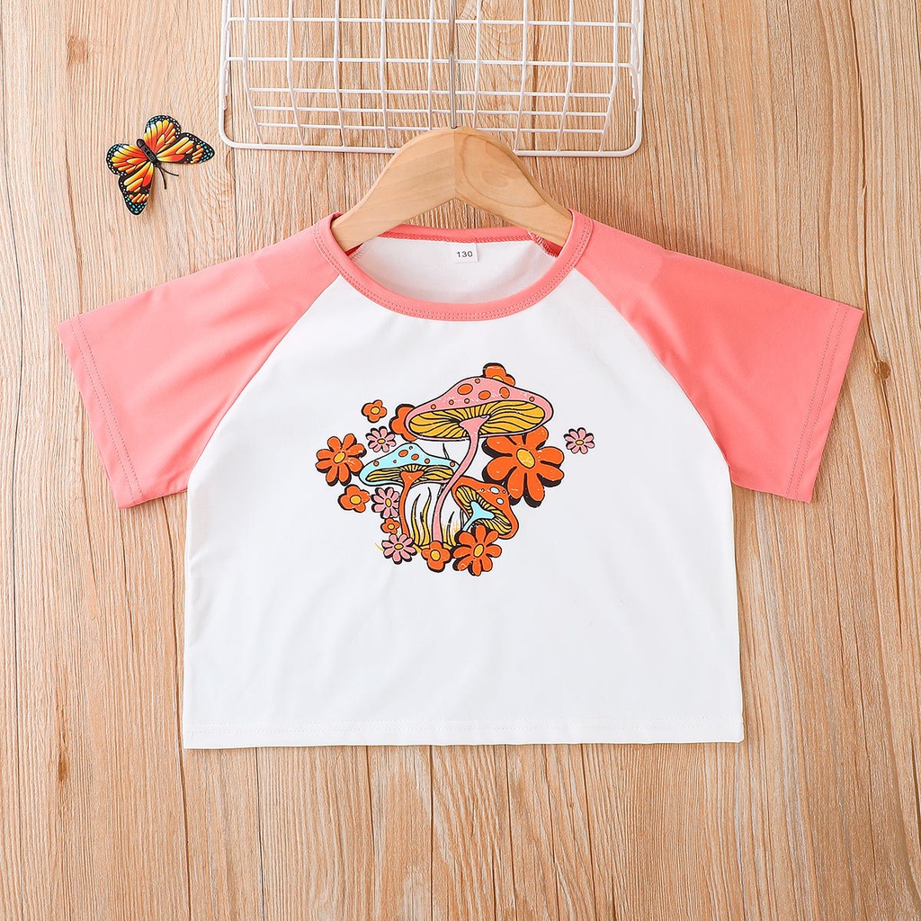 Combo bộ đồ bé gái 7-14 tuổi tay ngắn áo phông váy đùi set mùa hè thời trang cho bé trẻ em