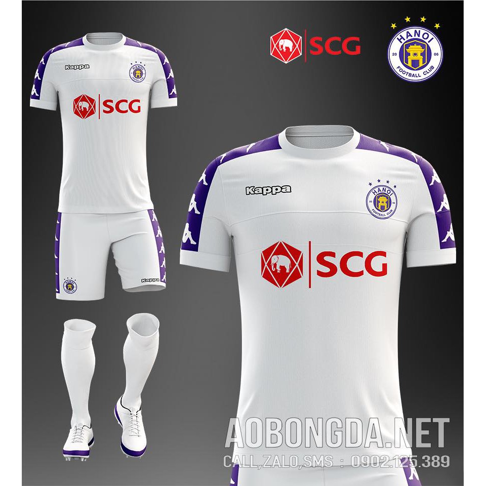 Áo Bóng Đá CLB Hà Nội FC trắng mùa giải 2019-2020