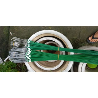 100 chiếc móc kẽm bọc nhựa treo CHẬU trồng lan giá tốt dài 70cm