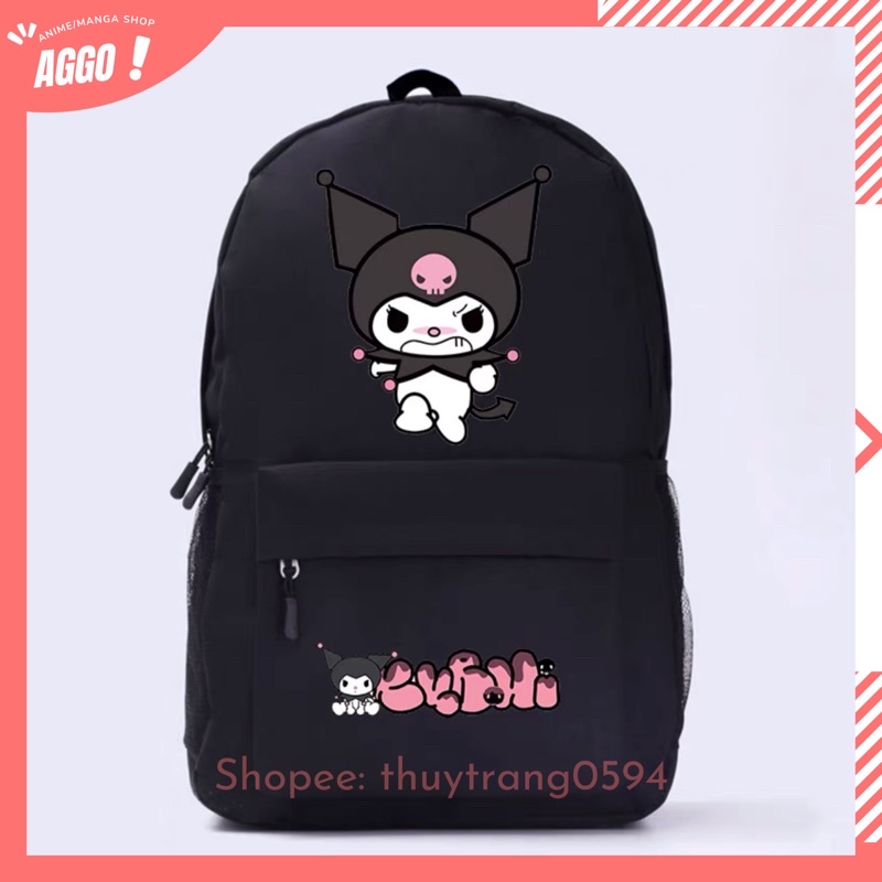 [ NHIỀU MẪU] Balo Đi Học Hoạt Hình Kuromi Và My Melody Dễ Thương