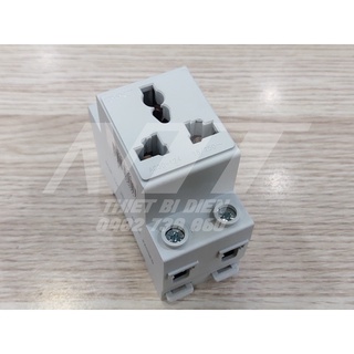 Ổ cắm cài thanh din ray ac30-124 chint