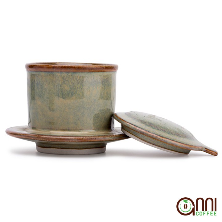 Phin Cà Phê Gốm Bát Tràng Men Ngọc Lam Cao Cấp Anni Coffee