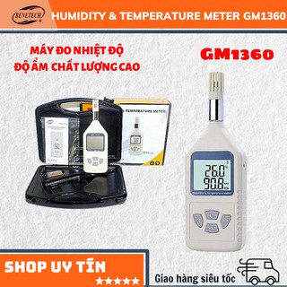 Máy đo nhiệt độ và độ ẩm chất lượng cao benetech gm1360