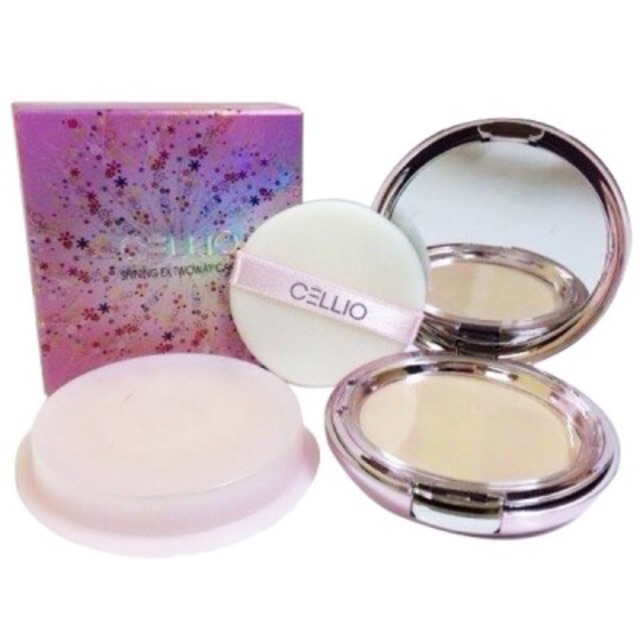 Phấn Cellio 2 lõi Ex Collagen Two way Cake SPF 30 PA+++