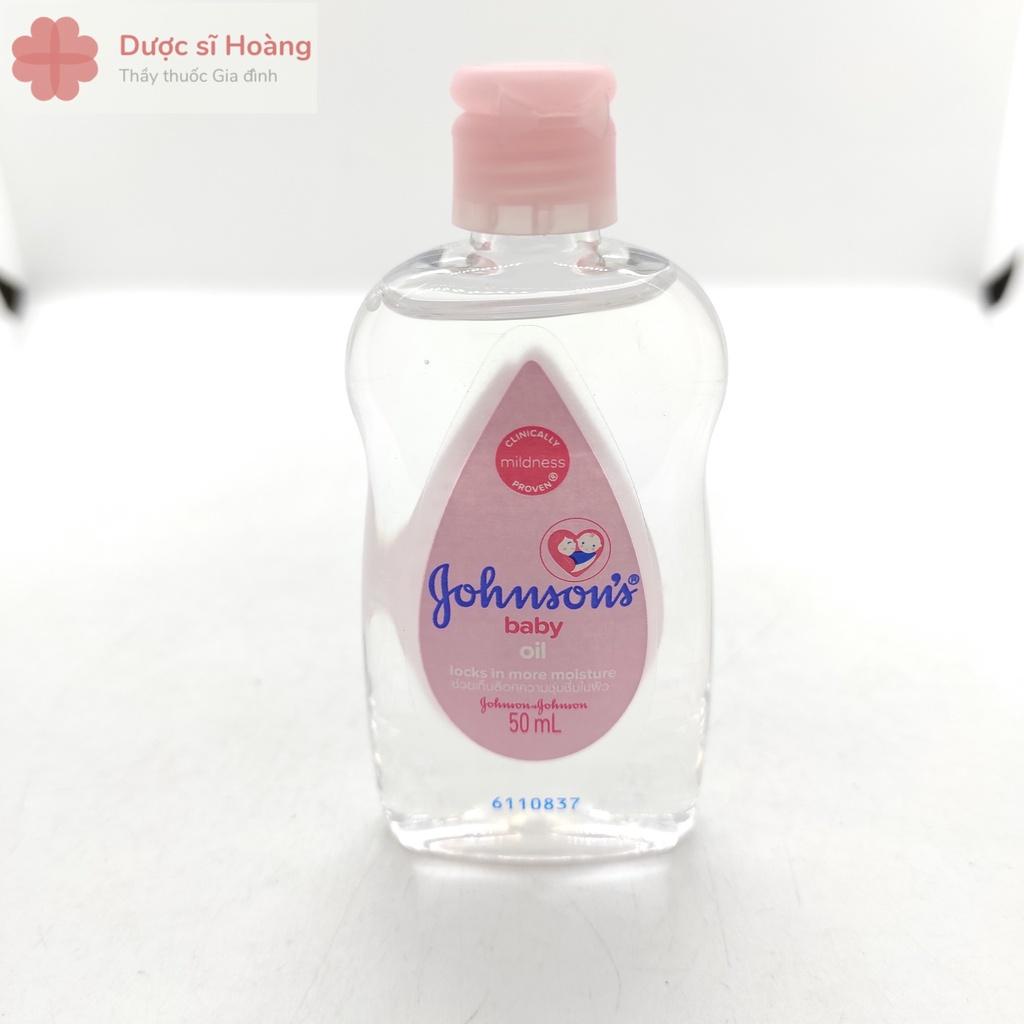 Dầu mát xa dưỡng ẩm Johnson's baby oil 50ml Dầu massage oil pink 200ml