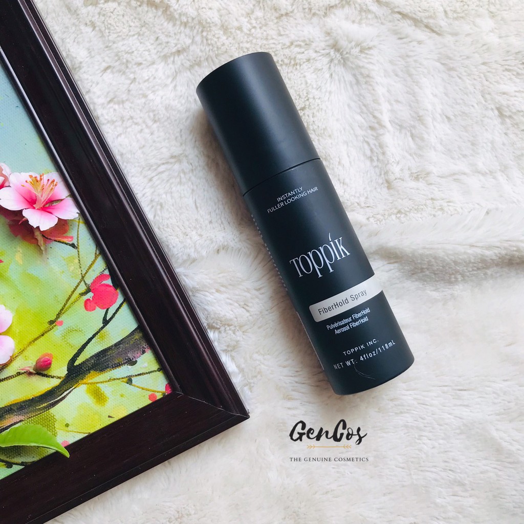 CHAI KEO XỊT KHOÁ SỢI TÓC FIBERHOLD SPRAY TOPPIK 118ML