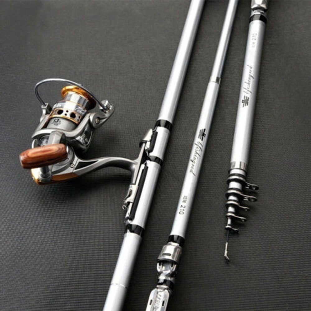 MUVAKO Cần Câu Cá Di Động Bằng Sợi Carbon Siêu Nhẹ Thời Trang