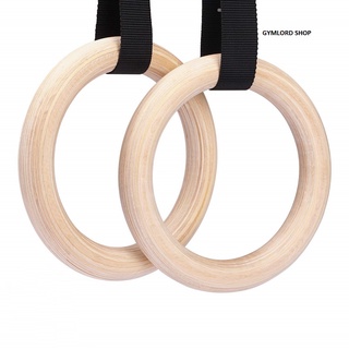 Vòng ring gỗ Bạch Dương 32mm size chuẩn quốc tế, hỗ trợ các bài tập Với Xà Đơn, kép, gym home
