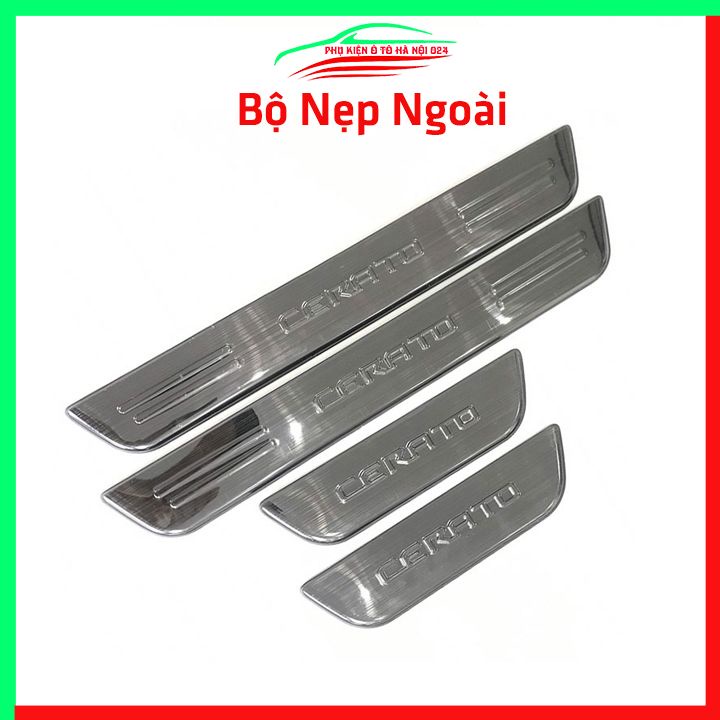 Ốp bậc cửa nẹp bước chân TITAN ô tô Kia Cerato 2014-2018 chống trầy bảo vệ xe
