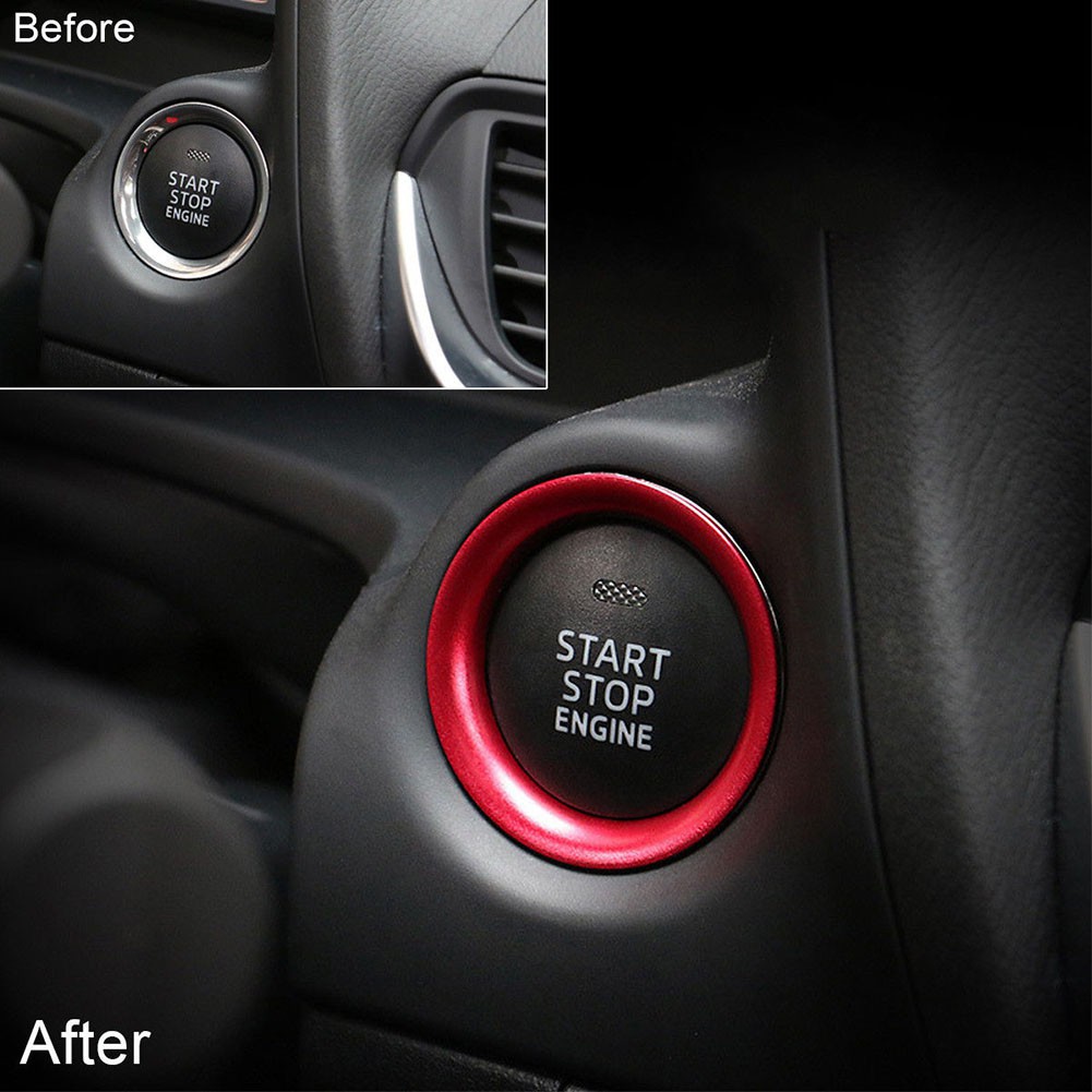 Vòng bọc quanh nút khởi động xe hơi Mazda 3 Axela