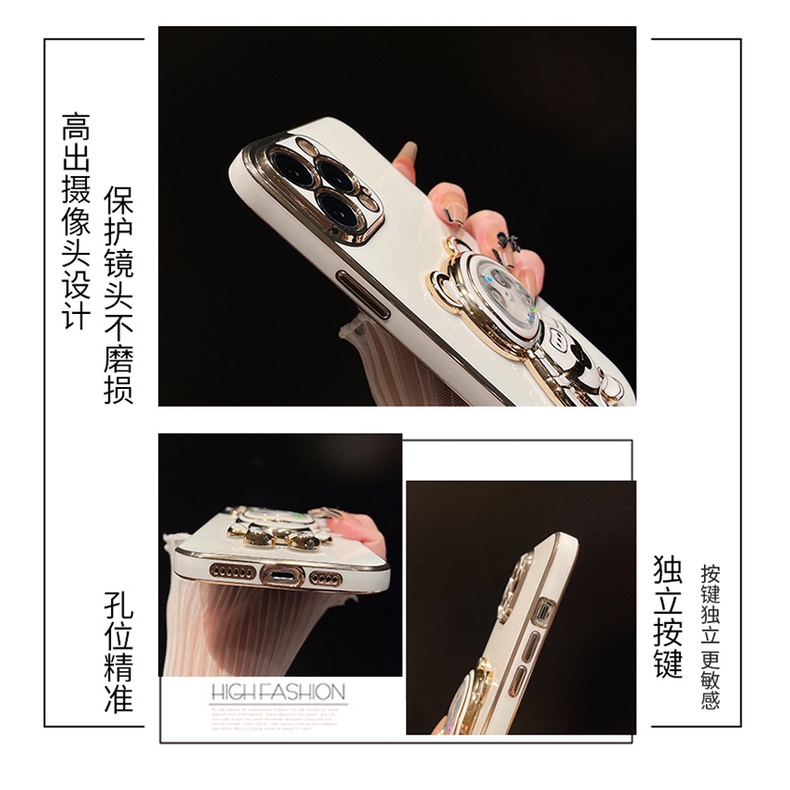 Ốp Điện Thoại Hình Gấu Trúc 3D Cho iPhone 6 plus 6s plus 7 plus 8 plus xs max xr 11 pro max 12 pro max 13 pro max 14 plus 14 pro max