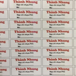 Combo tem nhãn in theo yêu cầu
