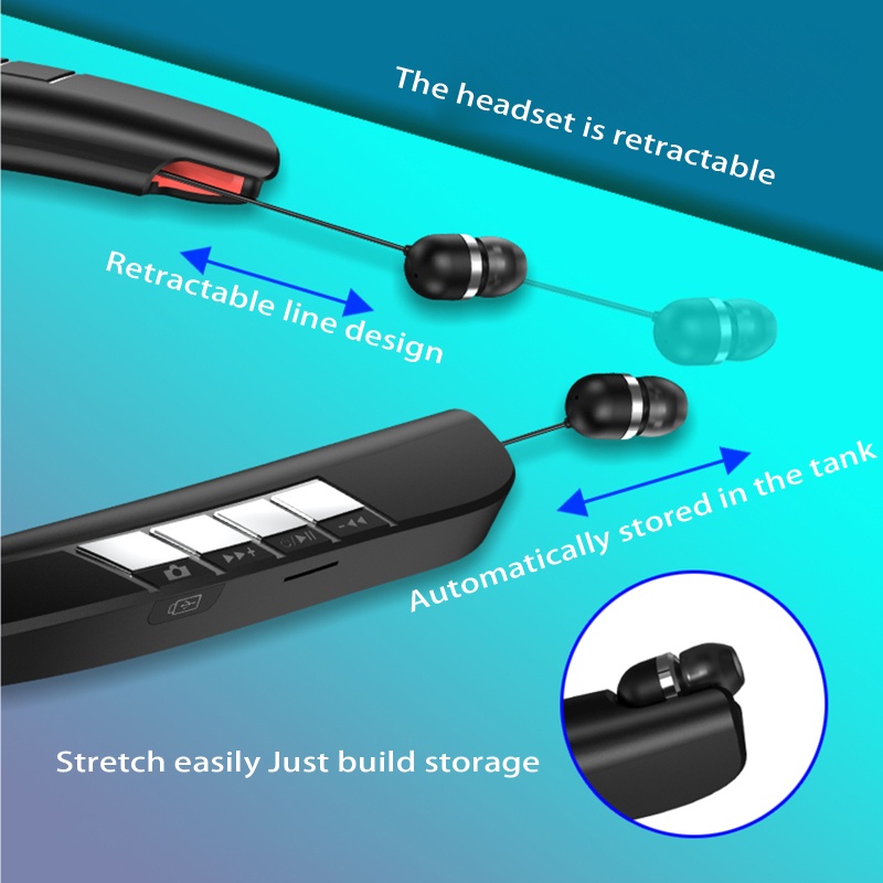 Tai Nghe Treo Cổ zzz Kèm Micro Chống Mồ Hôi Tiện Dụng Cho Dân Văn Phòng / Gym