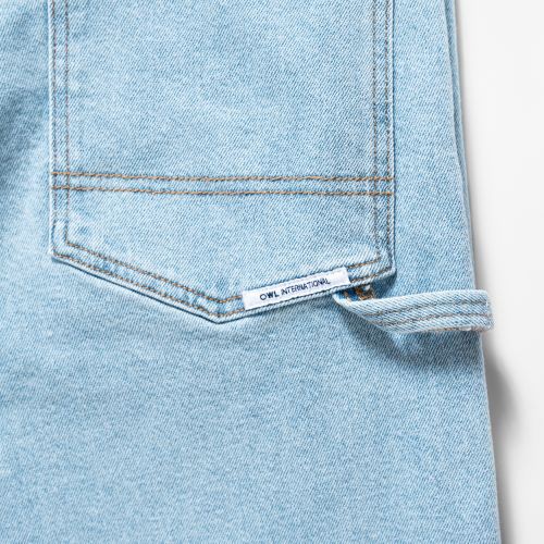 OWL BRAND® Quần Jean Dài Relax Xanh Nhạt - OWL040521 | BigBuy360 - bigbuy360.vn