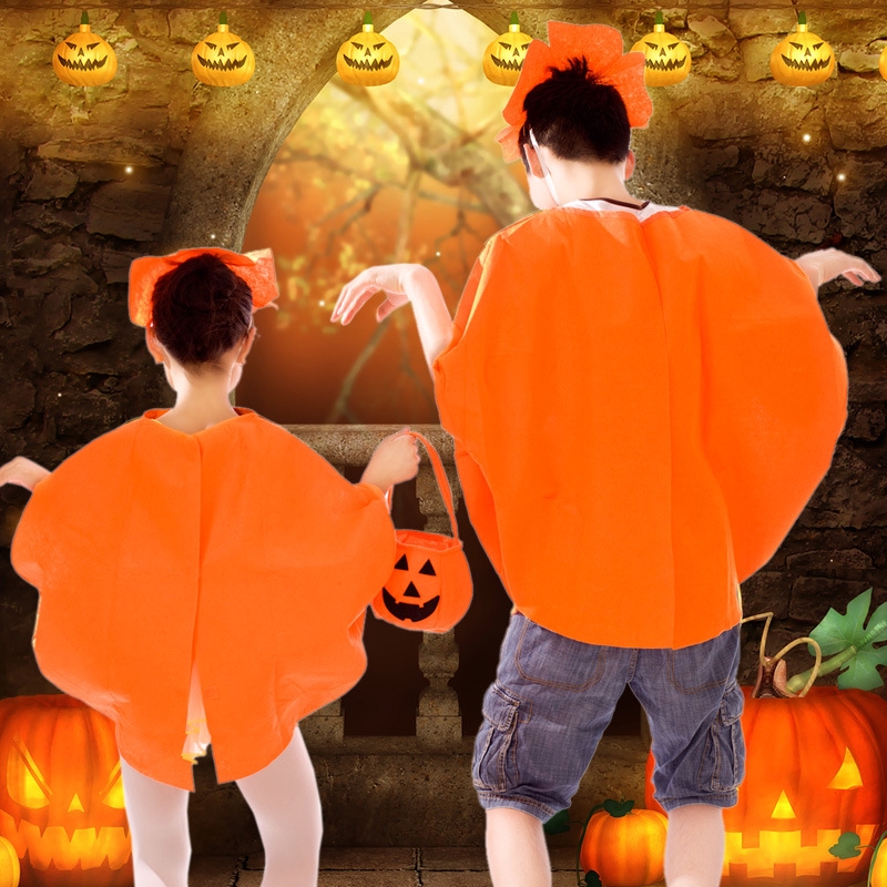 Trang Phục Hóa Trang Halloween Hình Quả Bí Ngô Xinh Xắn Cho Bé