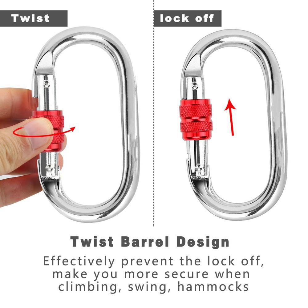 MIQUEL Móc Khóa Carabiner Bằng Hợp Kim Nhôm 25KN