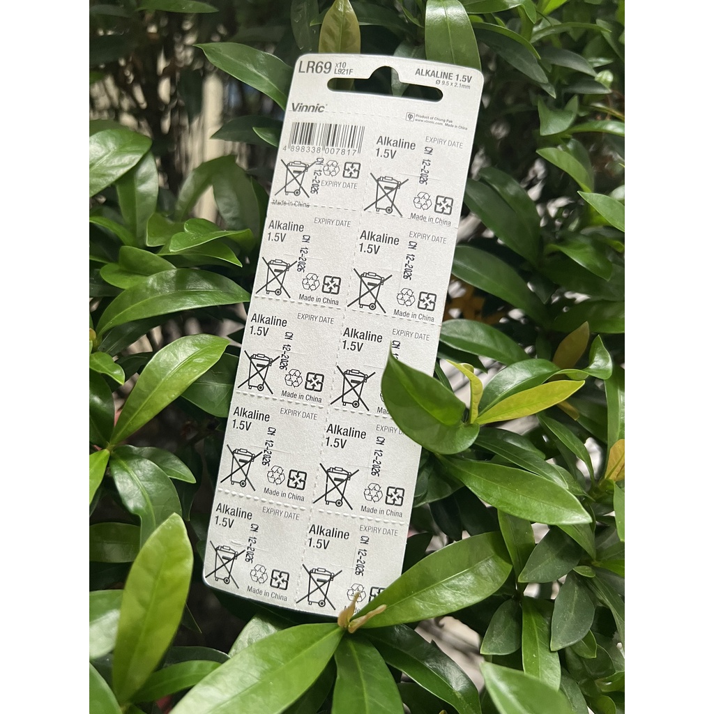 Vỉ 10 viên pin Vinnic SR920SW 920 371 L921F AG6 LR69