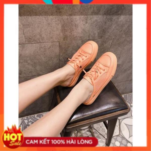 Xả Hót- Tu(ẢNH THẬT) Giày Sục Thể Thao Nữ Màu Cam Pha Lưới Mềm Êm Xịn 2020 : - new2020 ˇ " * ! XA