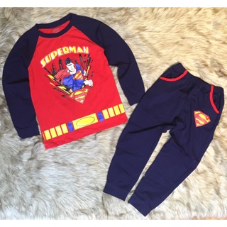 Bộ cotton superman bé trai size đại