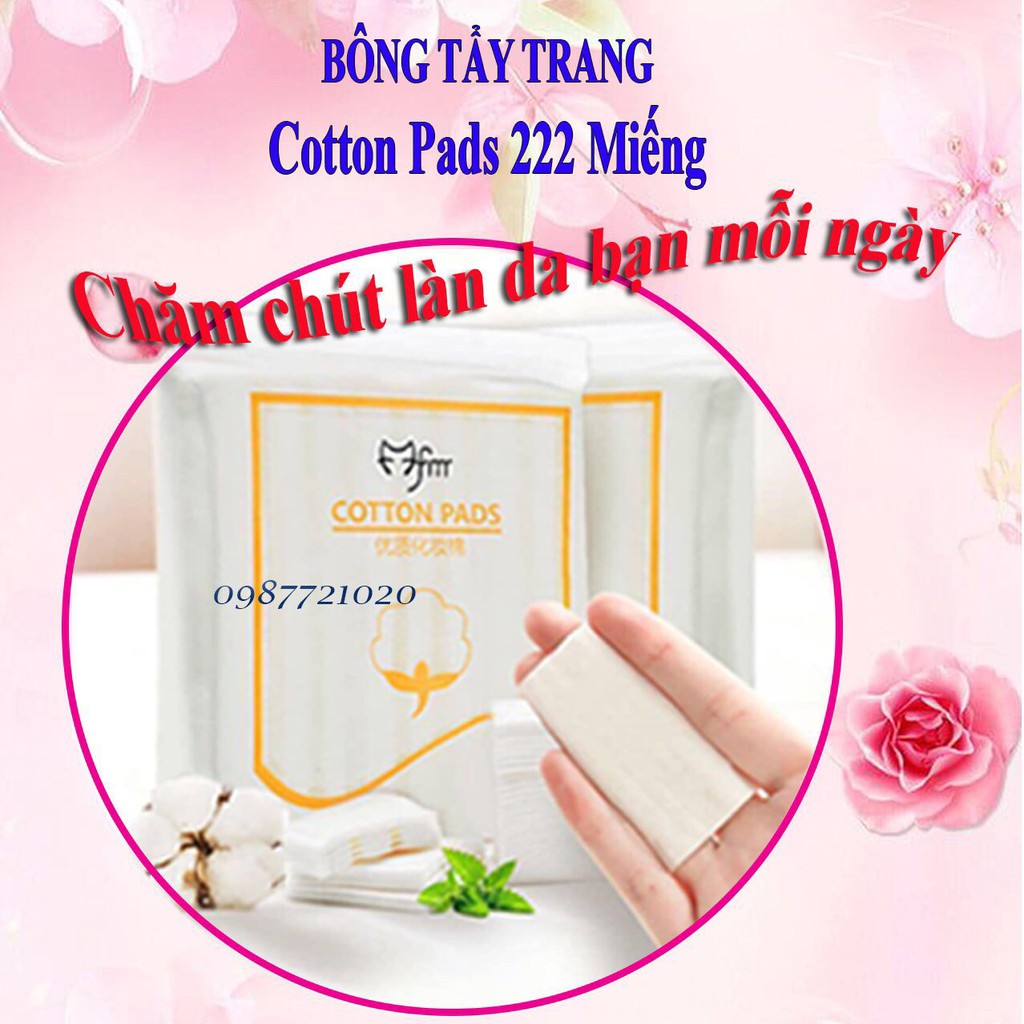 Giá sỉ | Bông Tẩy Trang 3 Lớp Cotton Pads 222 miếng| HAPPY SHOP 888