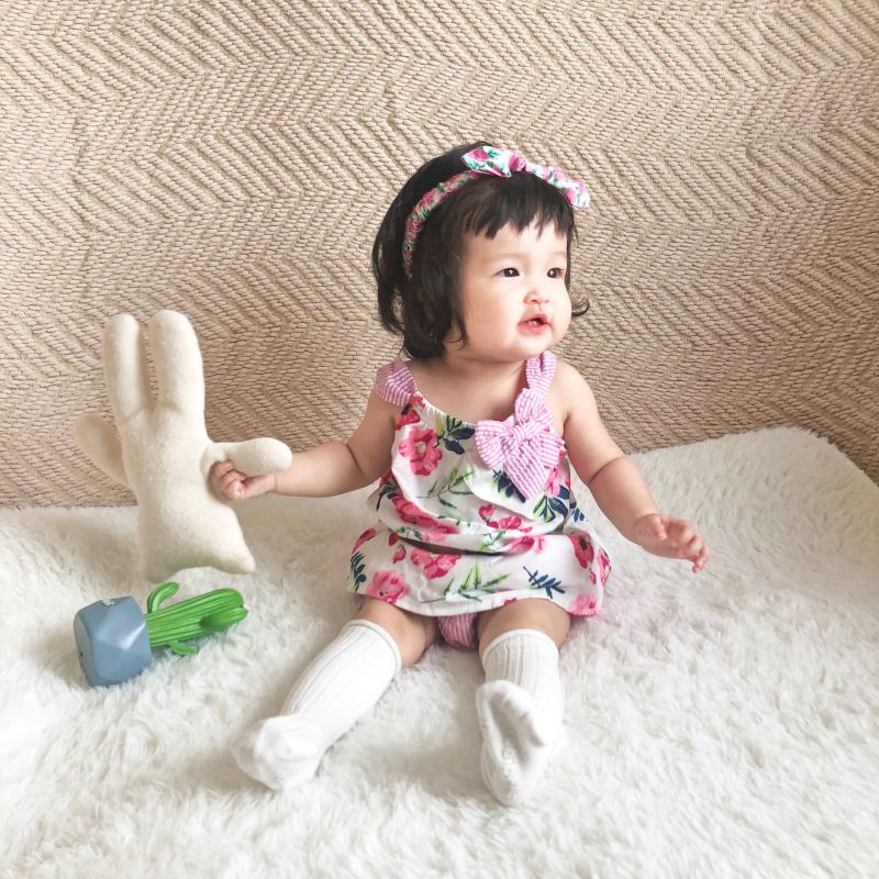 Soffny Đầm Soffny in họa tiết hoa đáng yêu cho bé