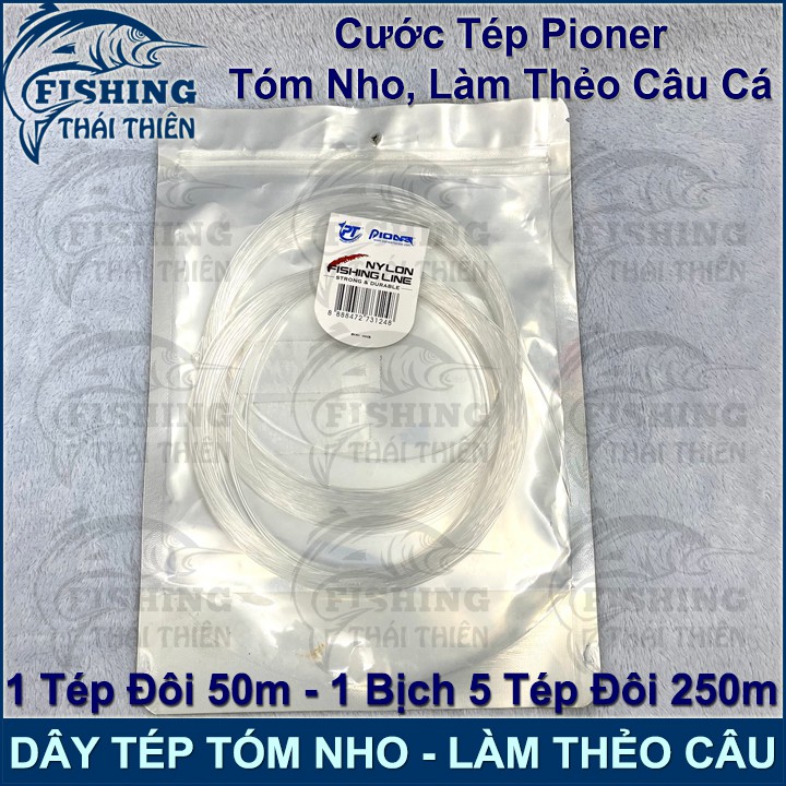 Dây Cước Tép Câu Cá  Pioneer Gói 250m Dùng Tóm Nho, Làm Thẻo Câu