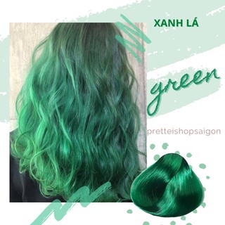 [kèm Trợ Nhuộm+Ủ tóc] Kem Nhuộm Tóc Màu XANH LÁ - Không Tẩy