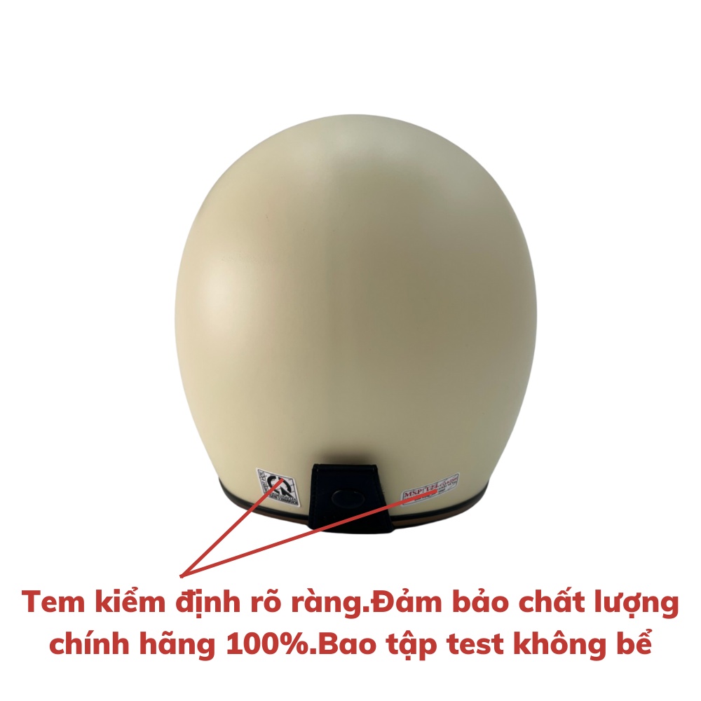 Mũ nón bảo hiểm 3/4 đầu cute kính âm xe máy đi phượt chính hãng