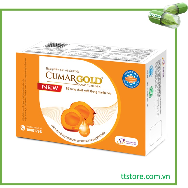 [Mẫu mới] CUMARGOLD New - Nano curcumin - Nano nghệ - Đau dạ dày [Cumagold, curmagold]