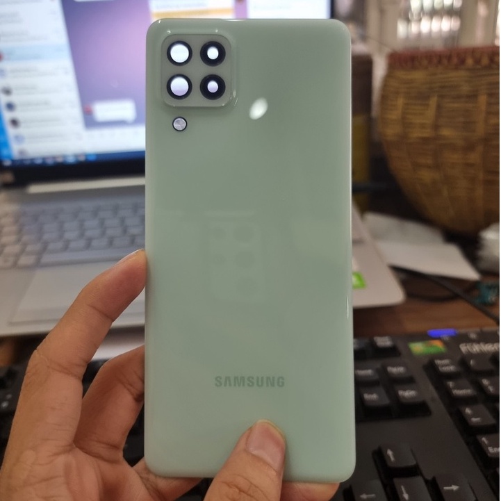 Nắp Lưng Thay Thế Samsung A22 4G / A225 Chính Hãng Full Kính Camera và Keo