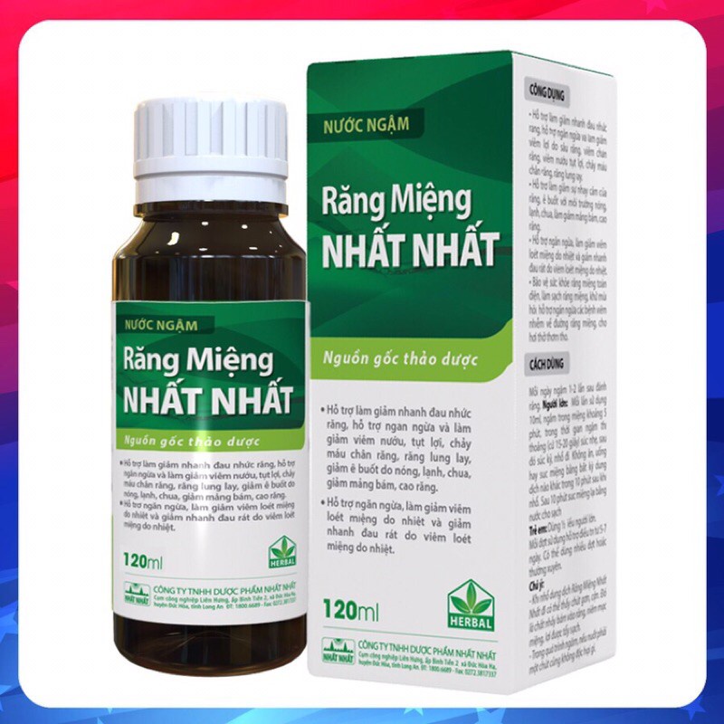 Răng miệng Nhất Nhất ( Hàng chính hãng) giảm nhanh đau nhức răng, viêm lợi, nhiệt miệng ,ê buốt răng