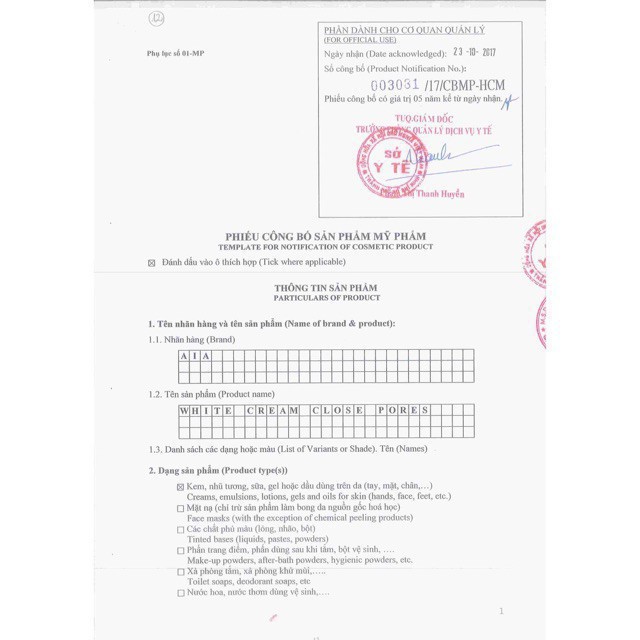 KEM FACE PHÁP CHÍNH HÃNG PHƯƠNG ANH