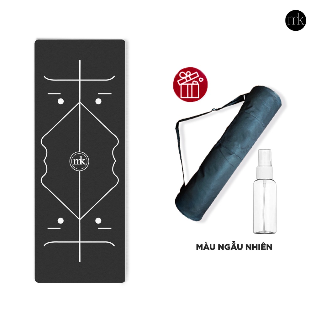 Thảm yoga MIKIE MAT Microfiber in hình, thấm hút mồ hôi KA1