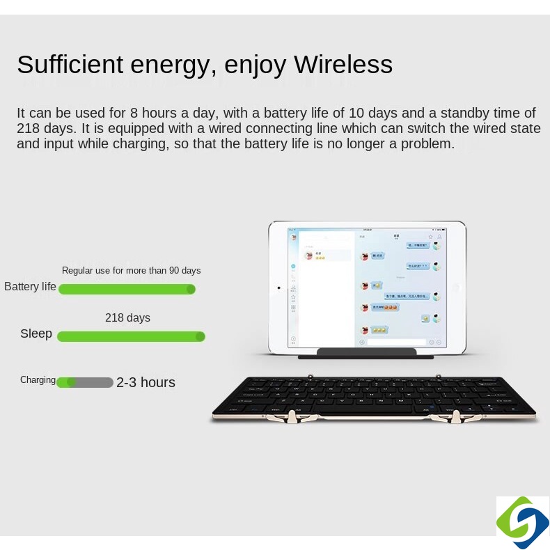 Bàn Phím bluetooth Không Dây Chất Lượng Cao Mới 2023 hb099 / hb066 Gấp Lại Được