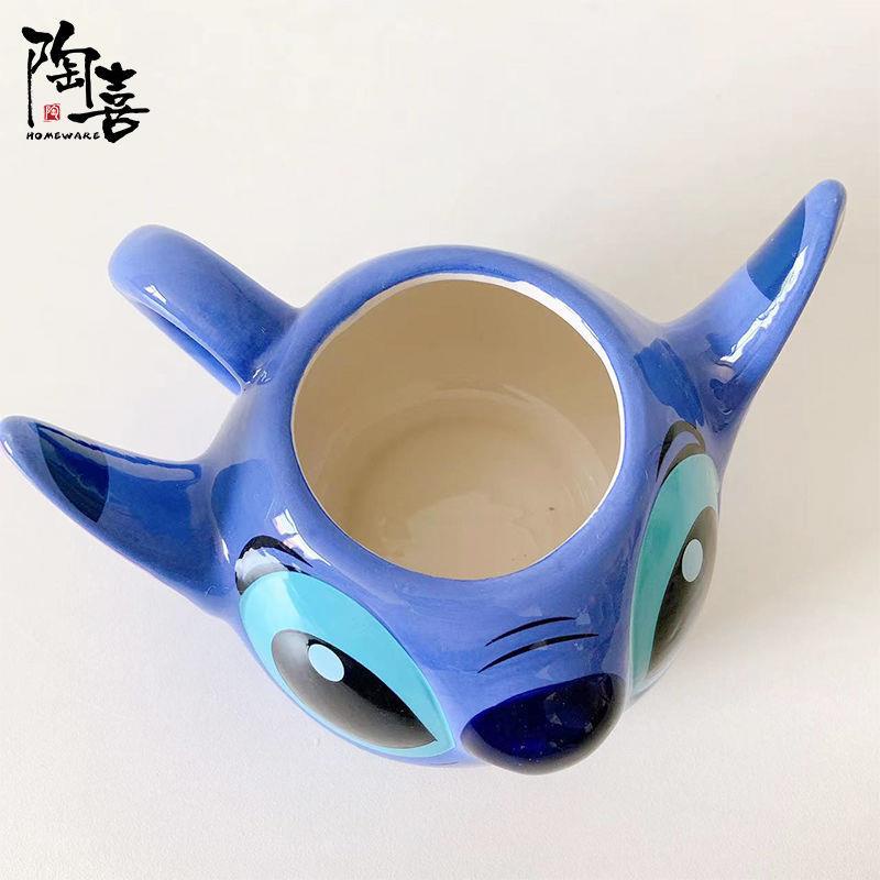 Cốc Uống Nước Bằng Sứ Hình Stitch disney Đáng Yêu