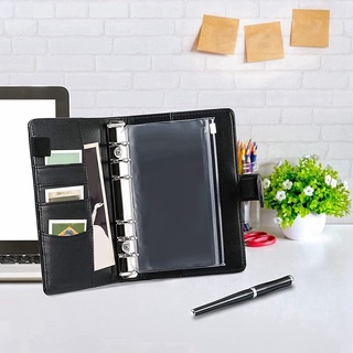 Notebook Binder Budget Planner,with Binder Pockets,(Black)